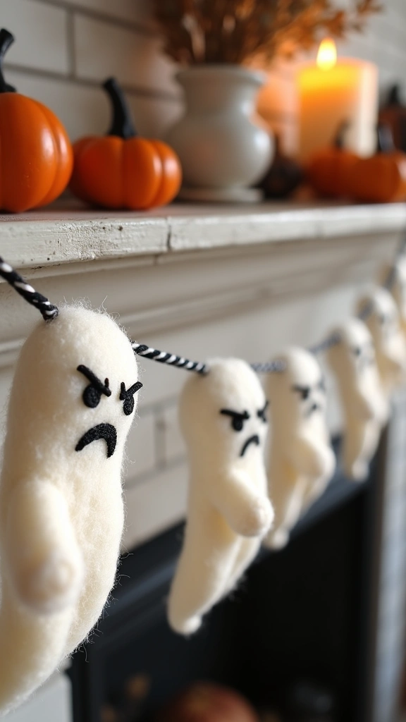 Grumpy Ghost Garlands