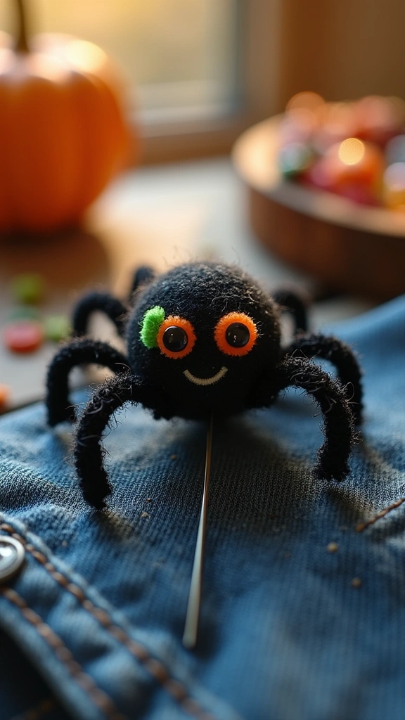 Creepy Crawly Spider Brooches