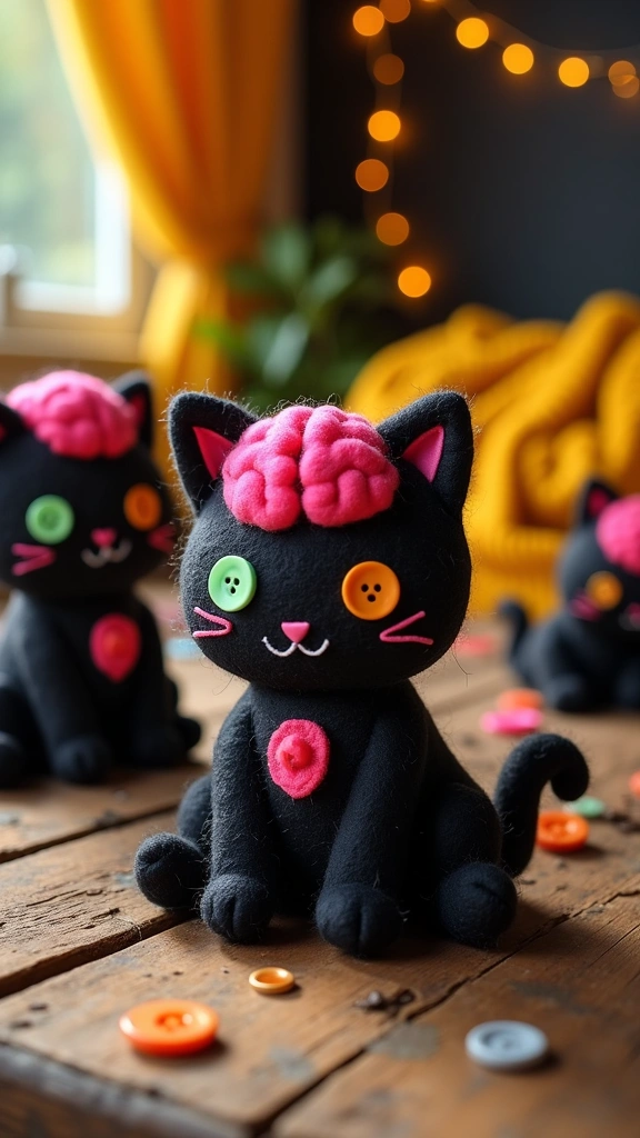 Zombie Cat Plushies