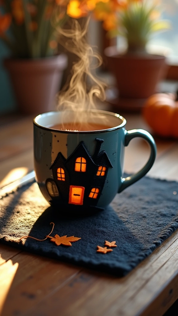 Haunted House Mug Rugs