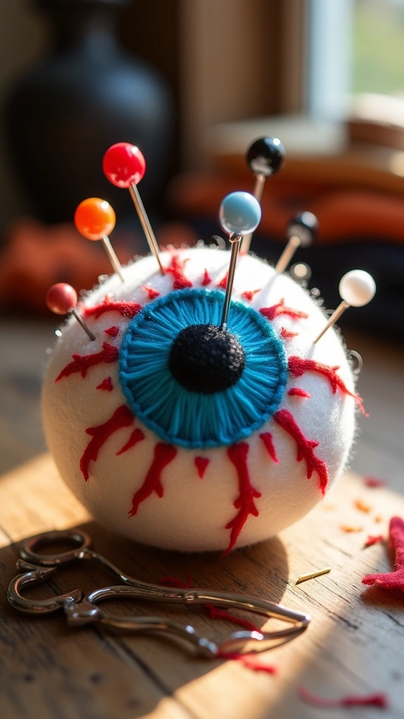 Spooky Eyeball Pin Cushions