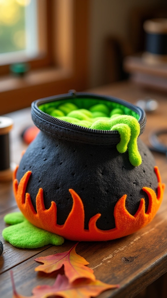 Cauldron Zipper Pouches