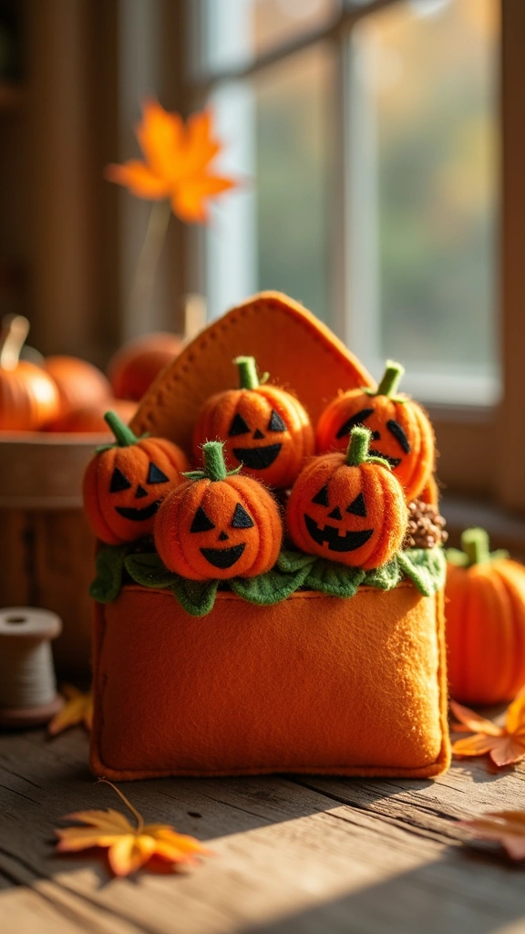 Jack-o'-Lantern Finger Puppets