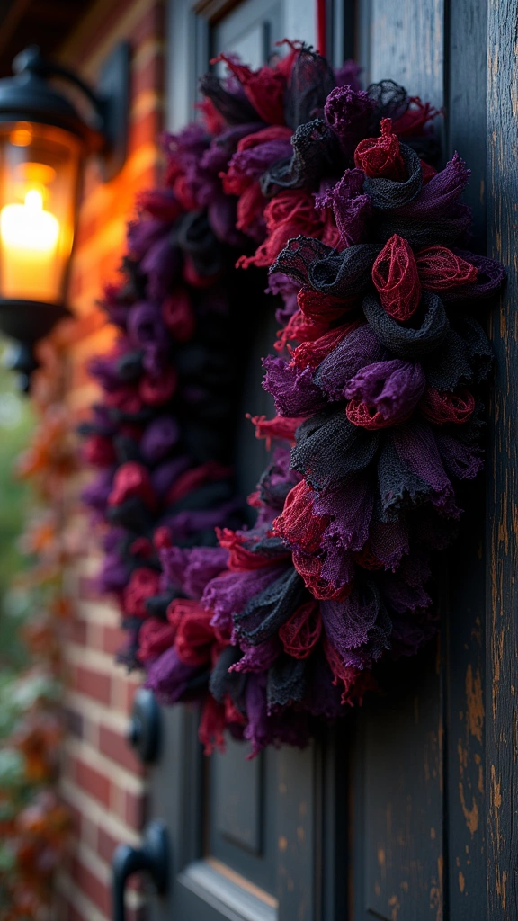 Rag-Tie Creepy Cloth Wreaths