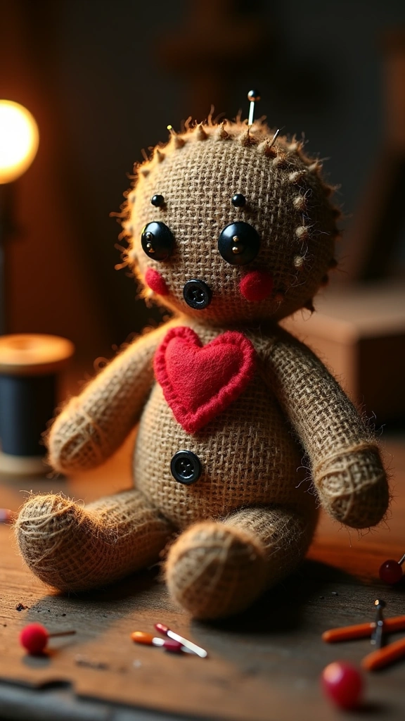 Creepy Voodoo Doll Pincushions