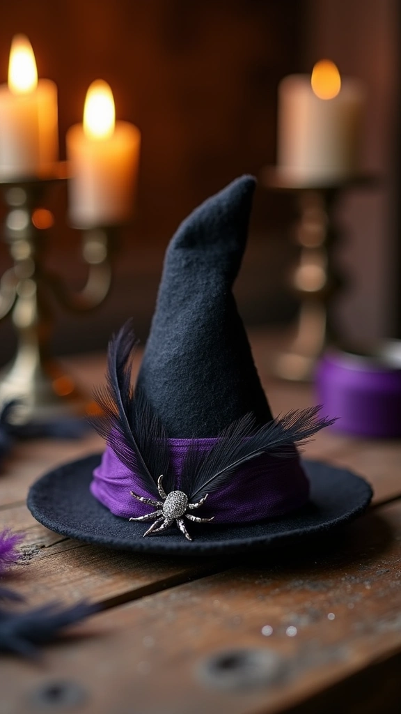 Wearable Mini Witch Hat Fascinators