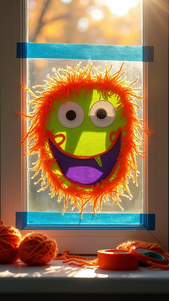 Sticky Wall Monster Suncatchers