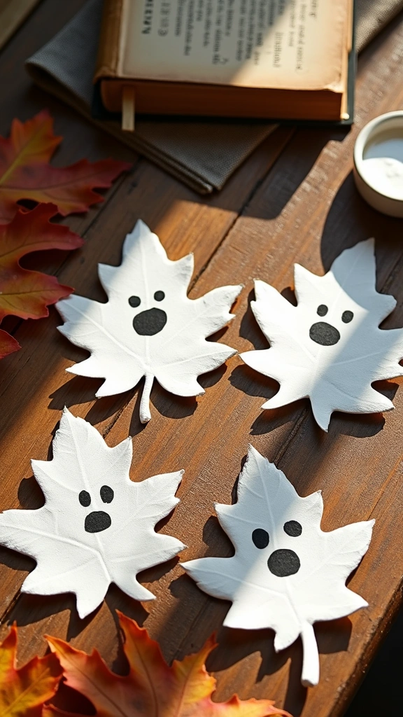 Painted Ghost Leaves