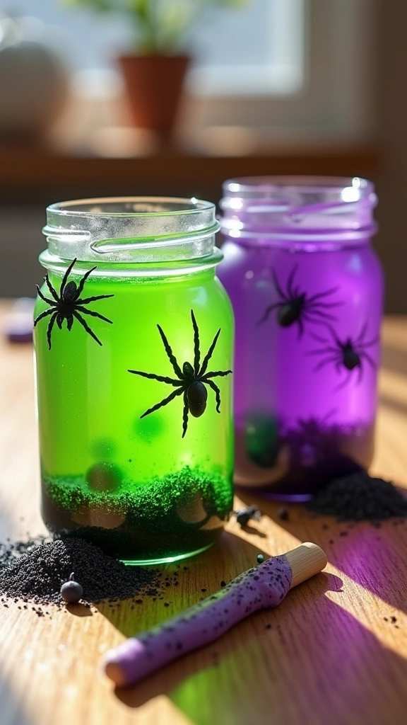 Spooky Slime Jars