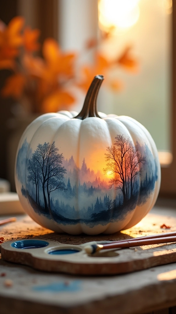 Hand-Painted Watercolor Landscapes