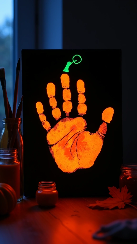 Neon Glow-in-the-Dark Pumpkin