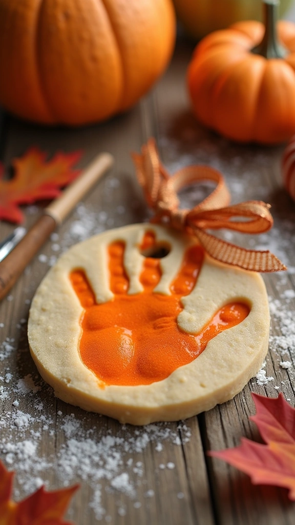 Salt Dough Pumpkin Keepsake Ornament