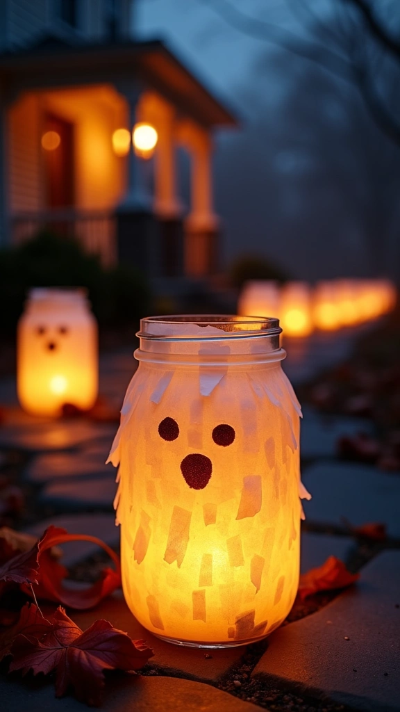 Glowing Mason Jar Lanterns