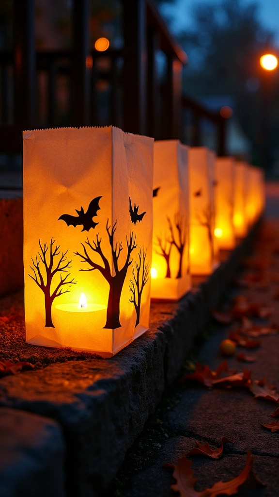 Spooky Silhouette Paper Lanterns