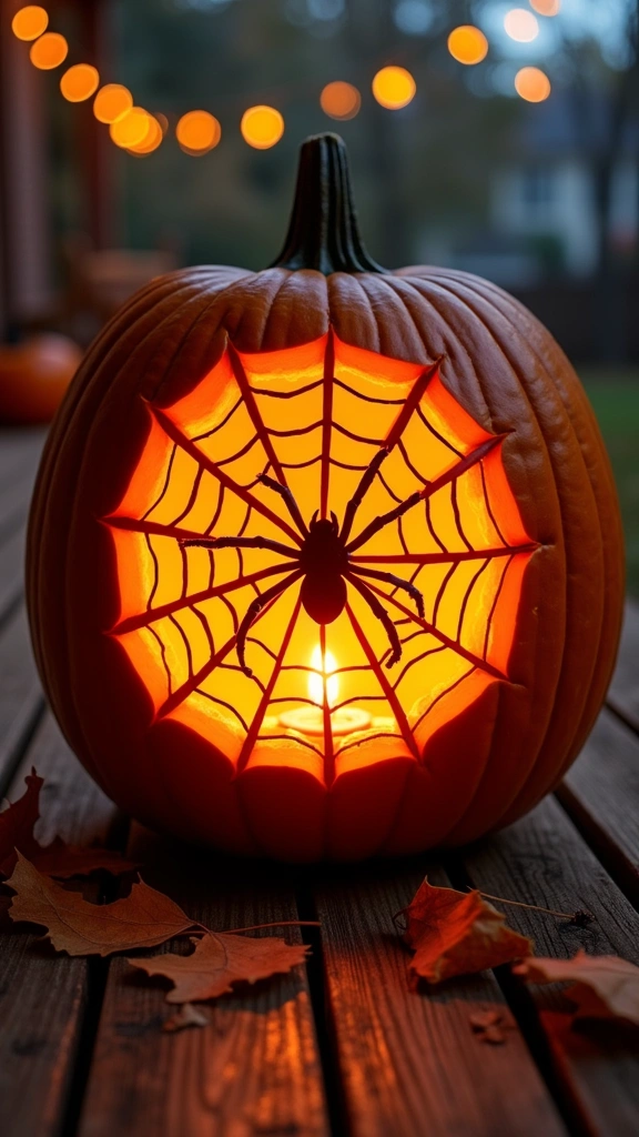 Creepy Crawly Spider Web Stencil