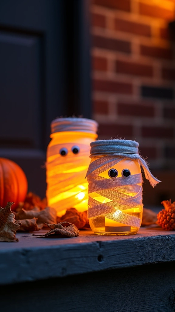Mason Jar Mummies