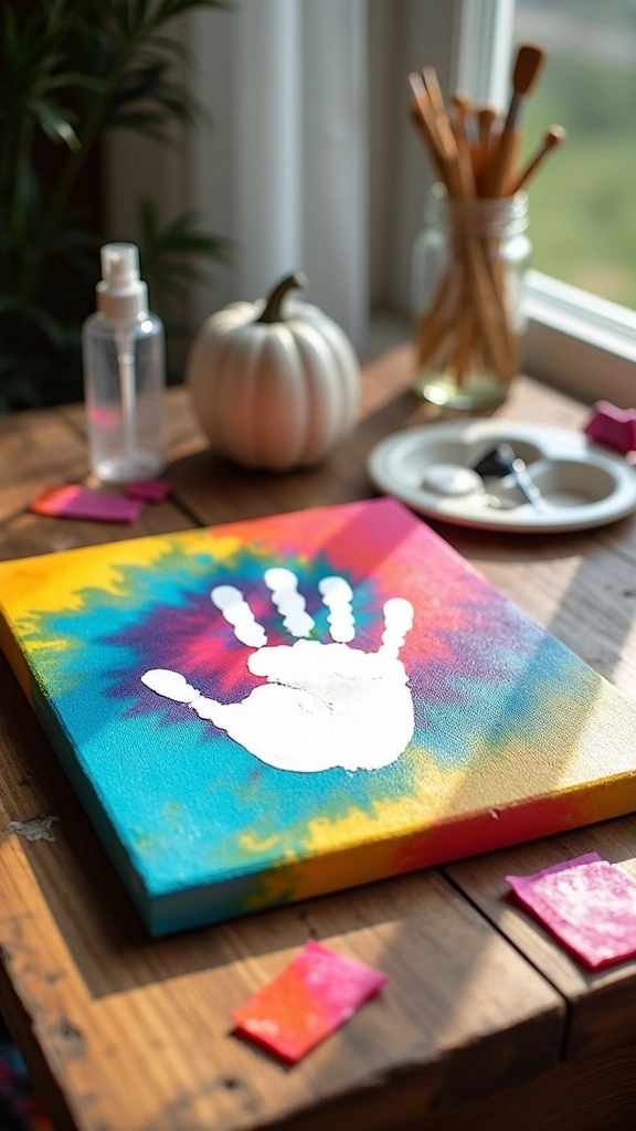 Tissue Paper Bleed Ghost Handprints