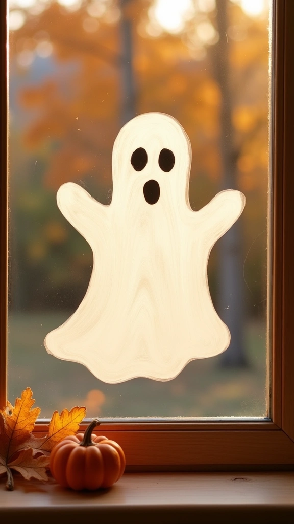 Window Cling Handprint Ghosts