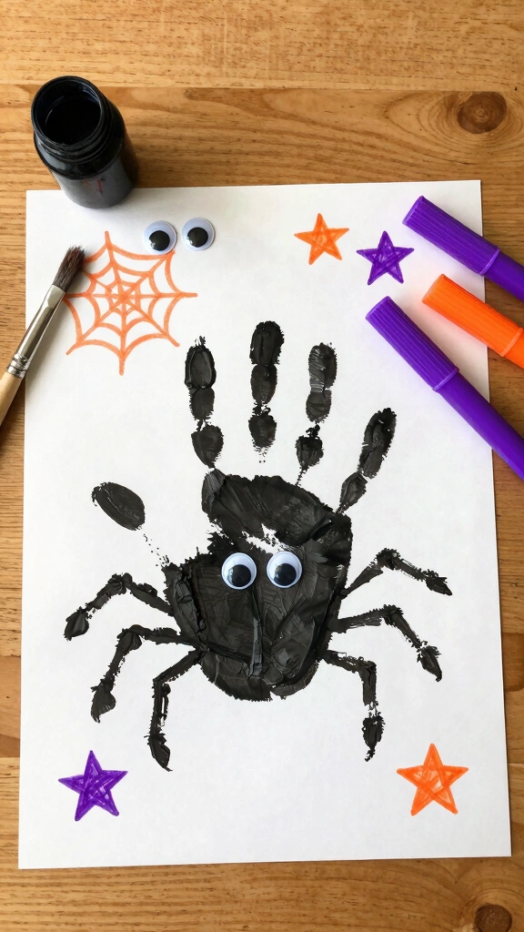 Handprint Spider Keepsakes