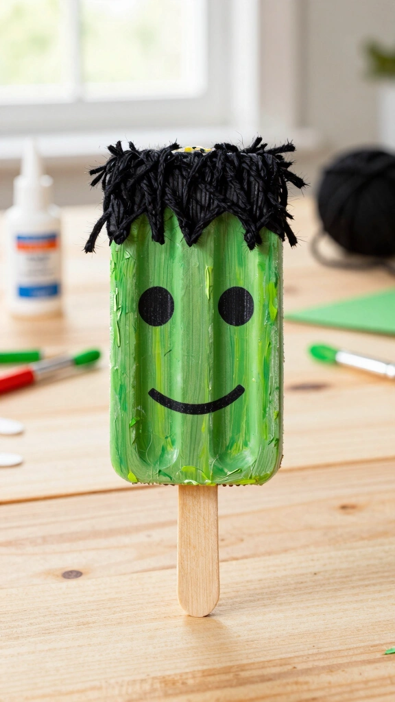 Popsicle Stick Frankenstein