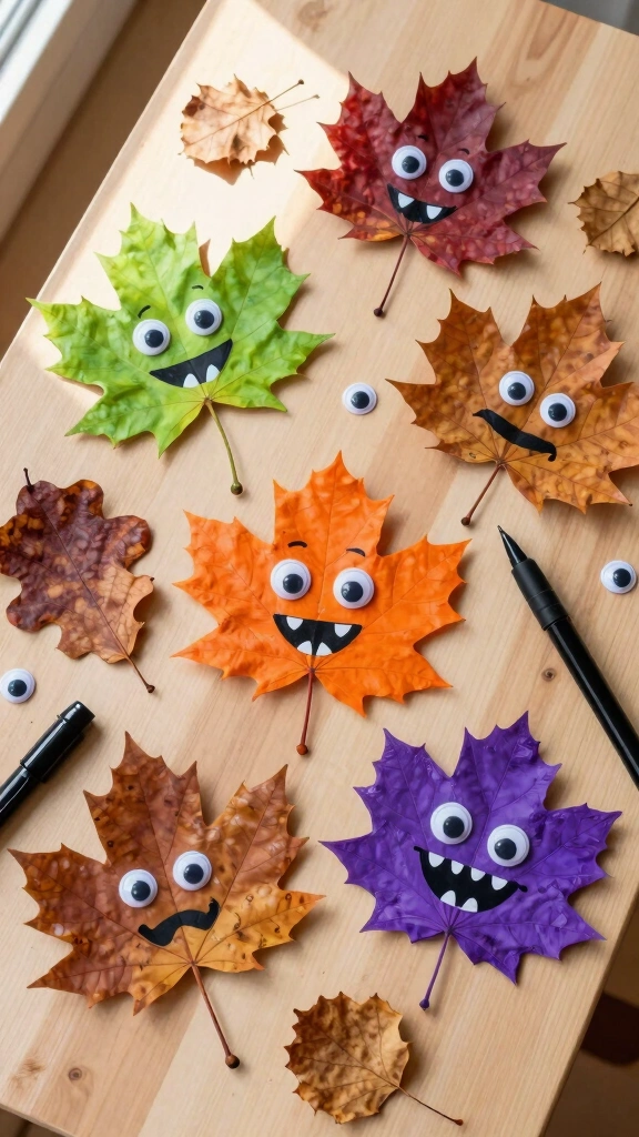 Painted Leaf Monsters