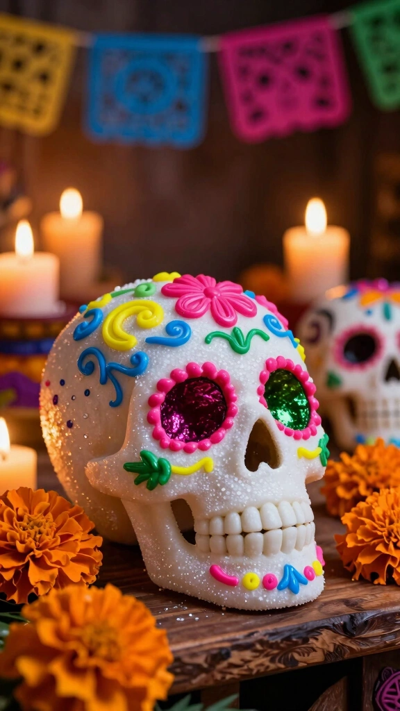 Traditional Royal Icing Sugar Skulls