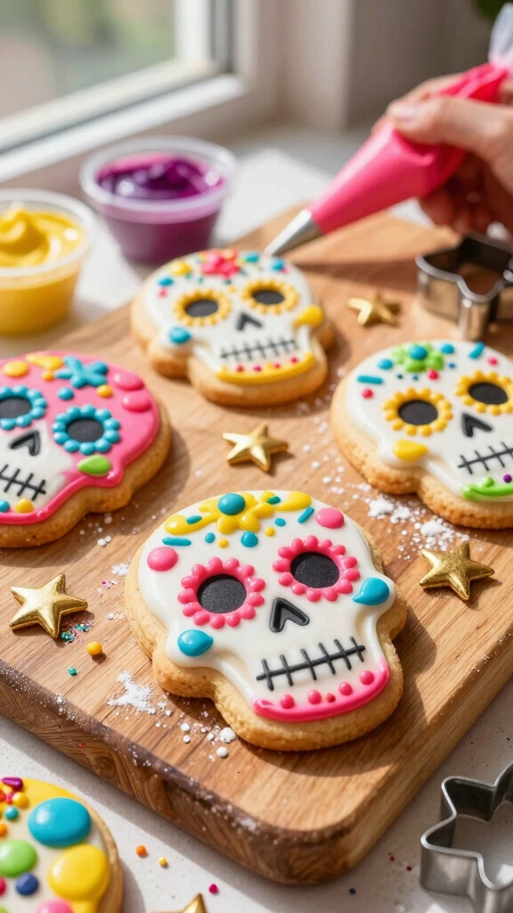 Delicious Sugar Skull Sugar Cookies