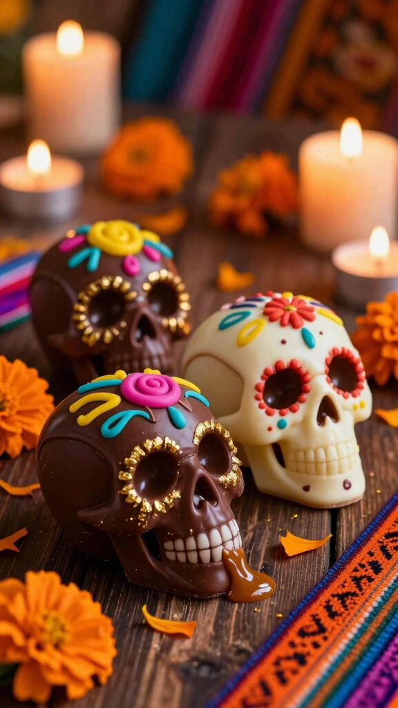 Decadent Chocolate Sugar Skulls