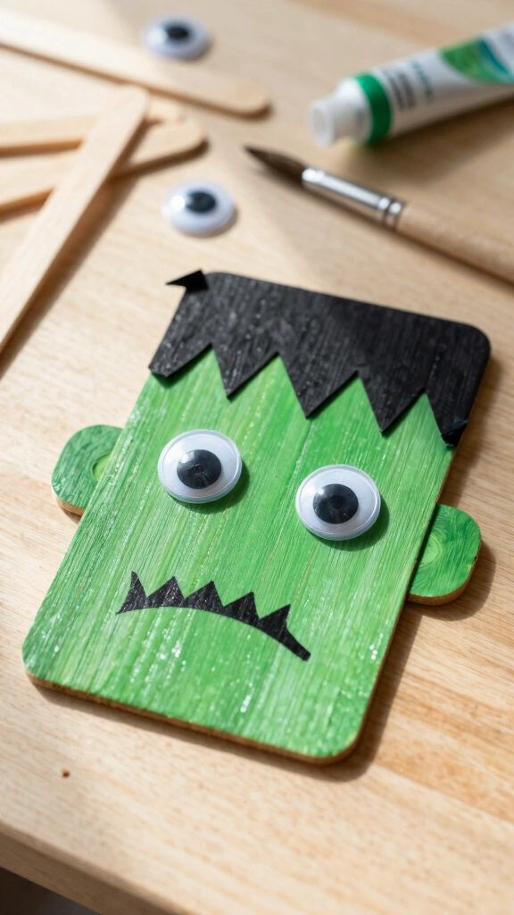Popsicle Stick Frankenstein