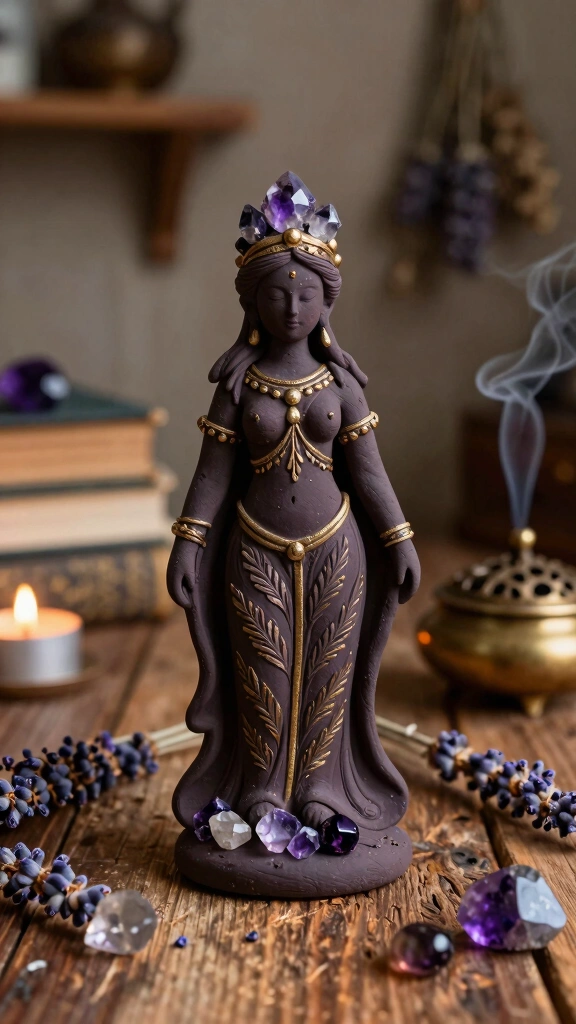 Polymer Clay Goddess Statues