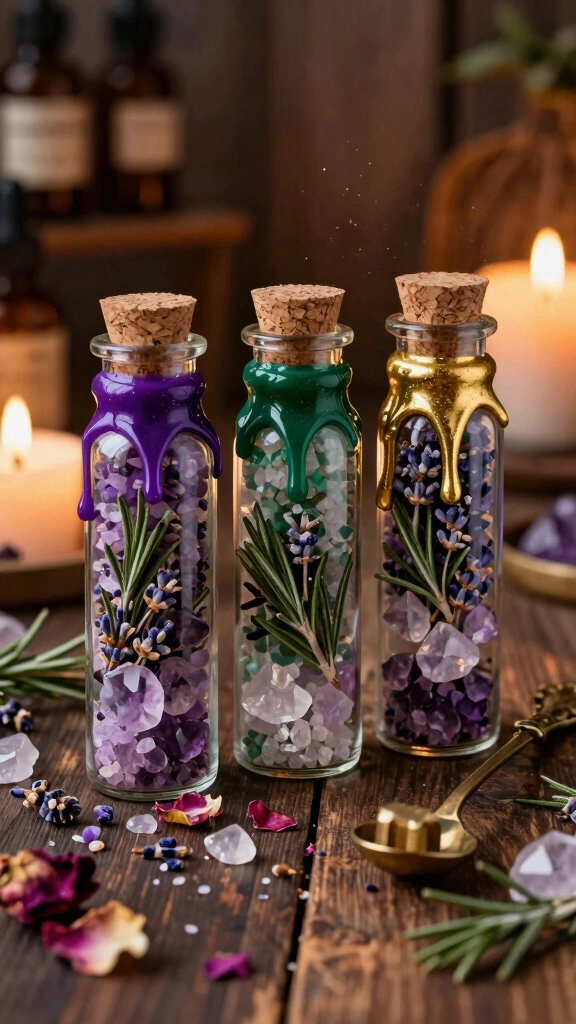 Intentional Crystal Spell Jars