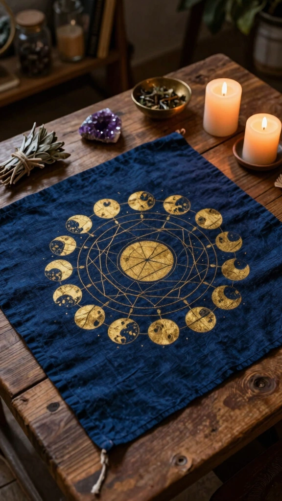 Screen-Printed Linen Altar Cloths