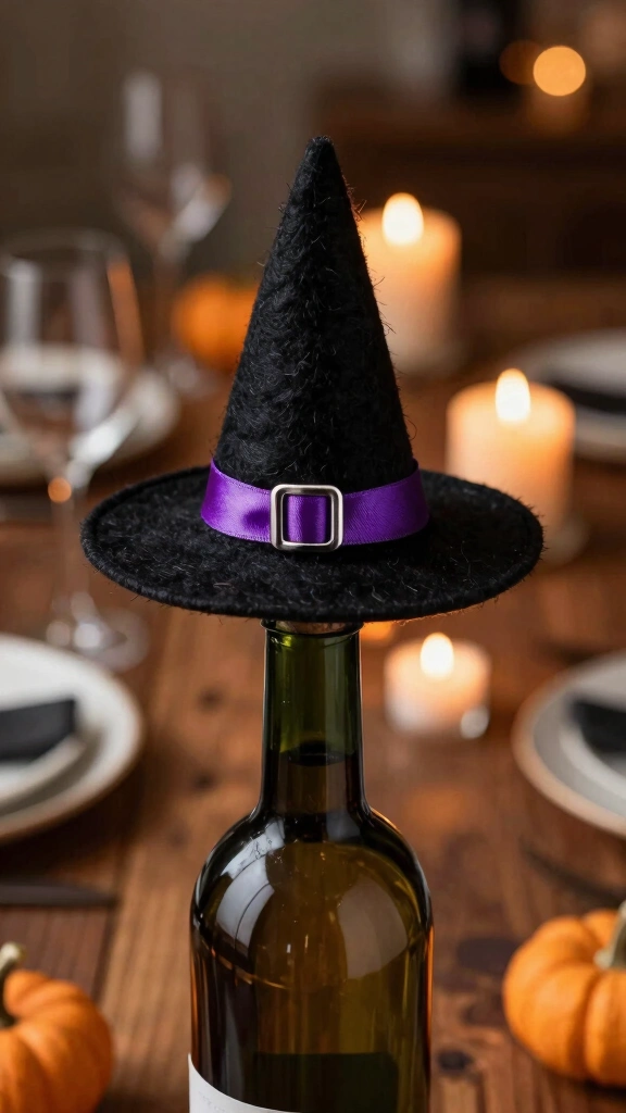 Witch's Hat Wine Topper