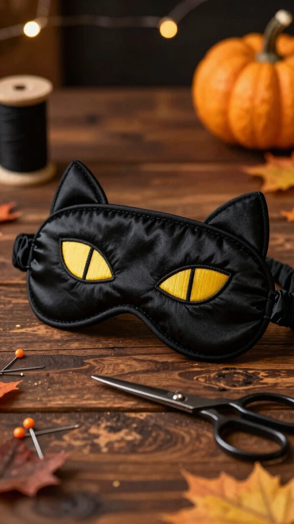 Spooky Cat Eyes Sleep Mask