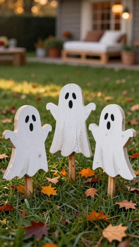 Pallet Wood Ghost Cutouts