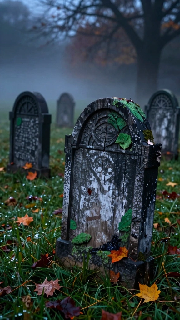 Wooden Tombstones for the Lawn