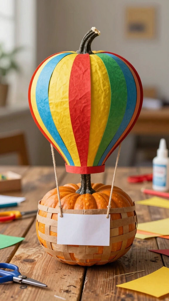 Vibrant Hot Air Balloon
