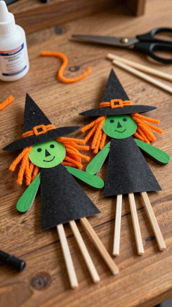 Craft Stick Witches