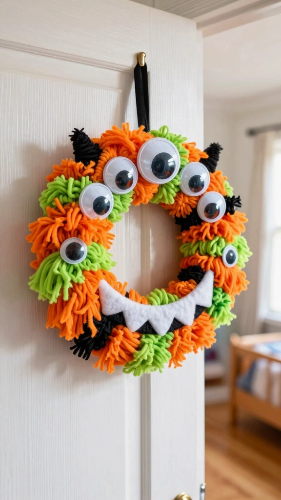 Yarn Monster Wreaths