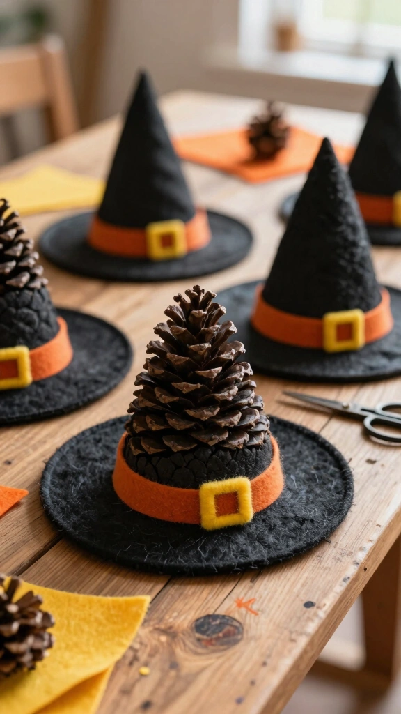 Pinecone Witch Hats
