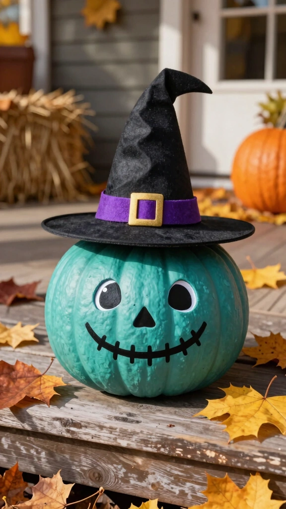 Witch Hat Pumpkin Decorating