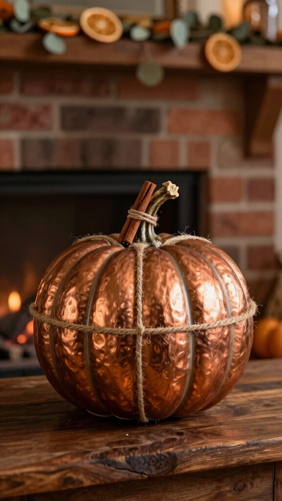 Mason Jar Lid Pumpkins