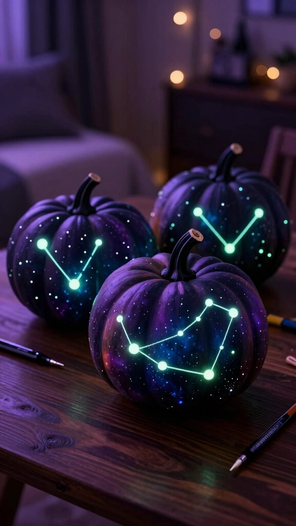 Glow-in-the-Dark Constellation Pumpkins