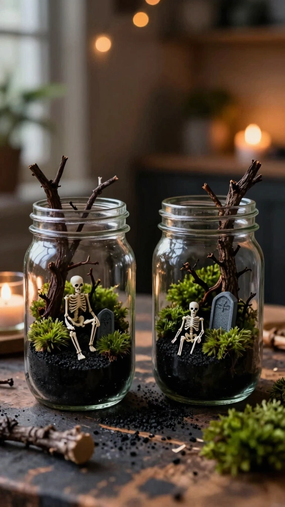 Miniature Haunted Terrariums