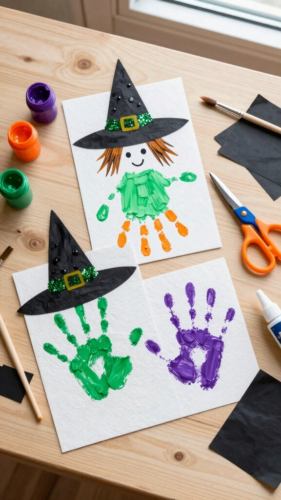 Wicked Handprint Witches