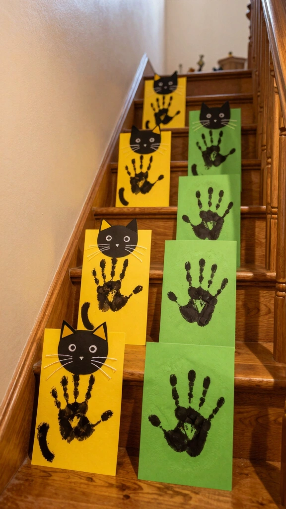 Black Handprint Cats