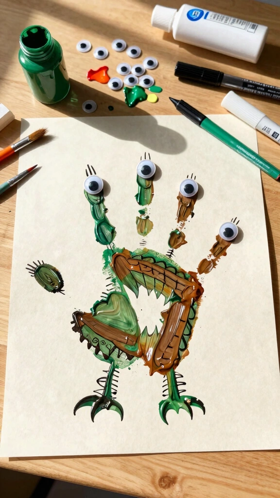 Swampy Handprint Monsters