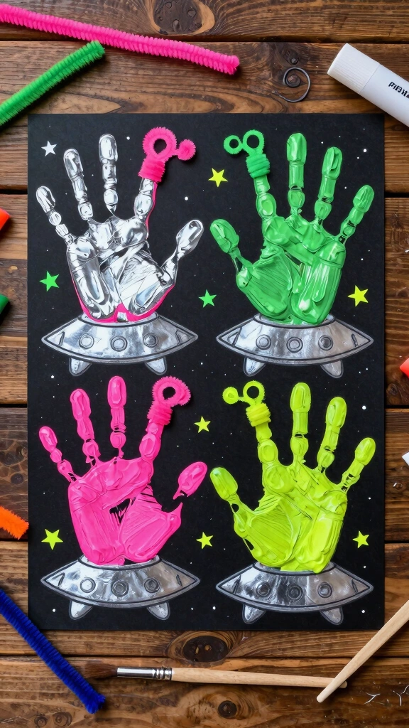 Handprint Alien Invaders