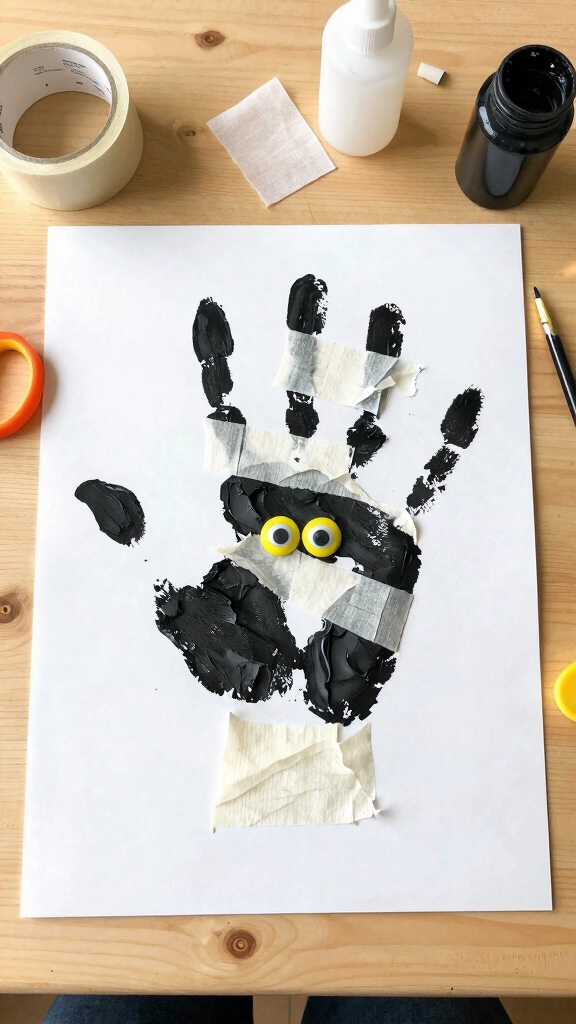 Mummy Handprint Wraps