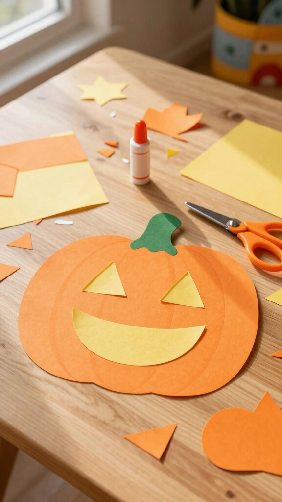 Pumpkin Prayer Craft Template (Cut and Paste)